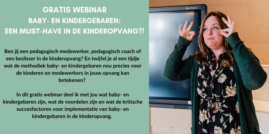 webinar baby- en kindergebaren een must-have voor de kinderopvang